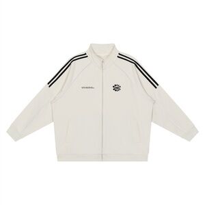 Minimalistic Luxuy Cream Track Jacket with Black Accents ORIGNL™ BULLY THE BULLY